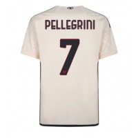 Camiseta AS Roma Lorenzo Pellegrini #7 Segunda Equipación Replica 2023-24 mangas cortas